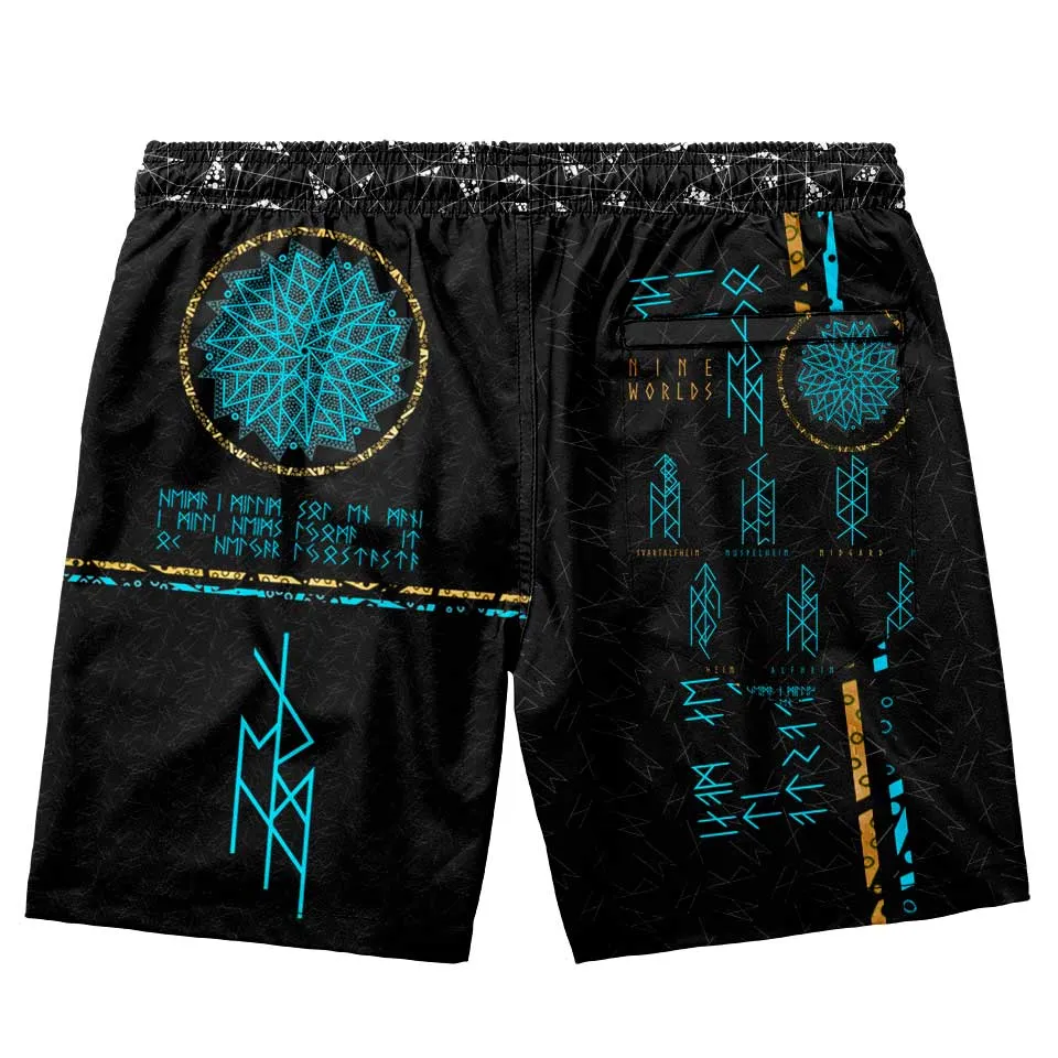 Nine Worlds Swim Trunks - Night Edition