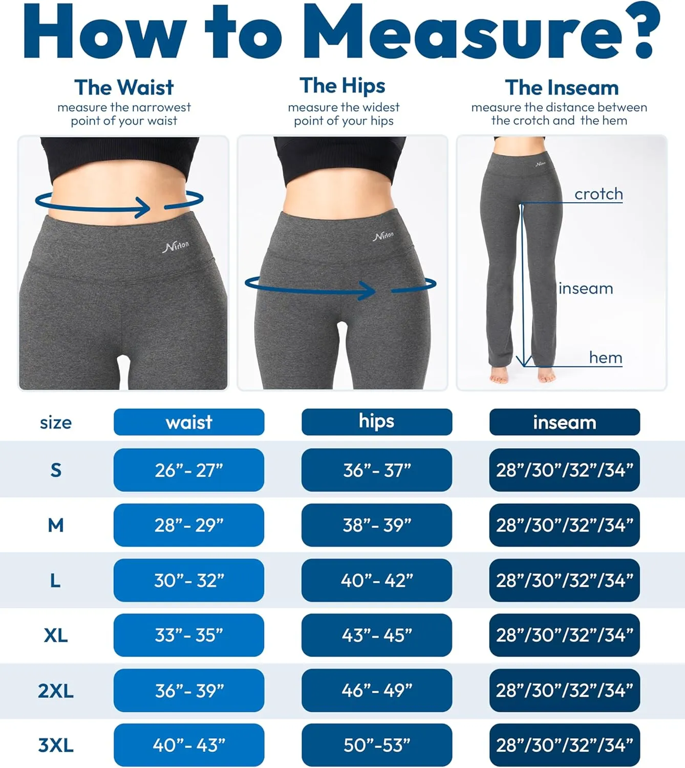 Nirlon Yoga Pants with Pockets - Yoga Pants with Pockets for Women Breathable Leggings with Pockets Regular & Plus Size Pants