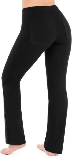 Nirlon Yoga Pants with Pockets - Yoga Pants with Pockets for Women Breathable Leggings with Pockets Regular & Plus Size Pants