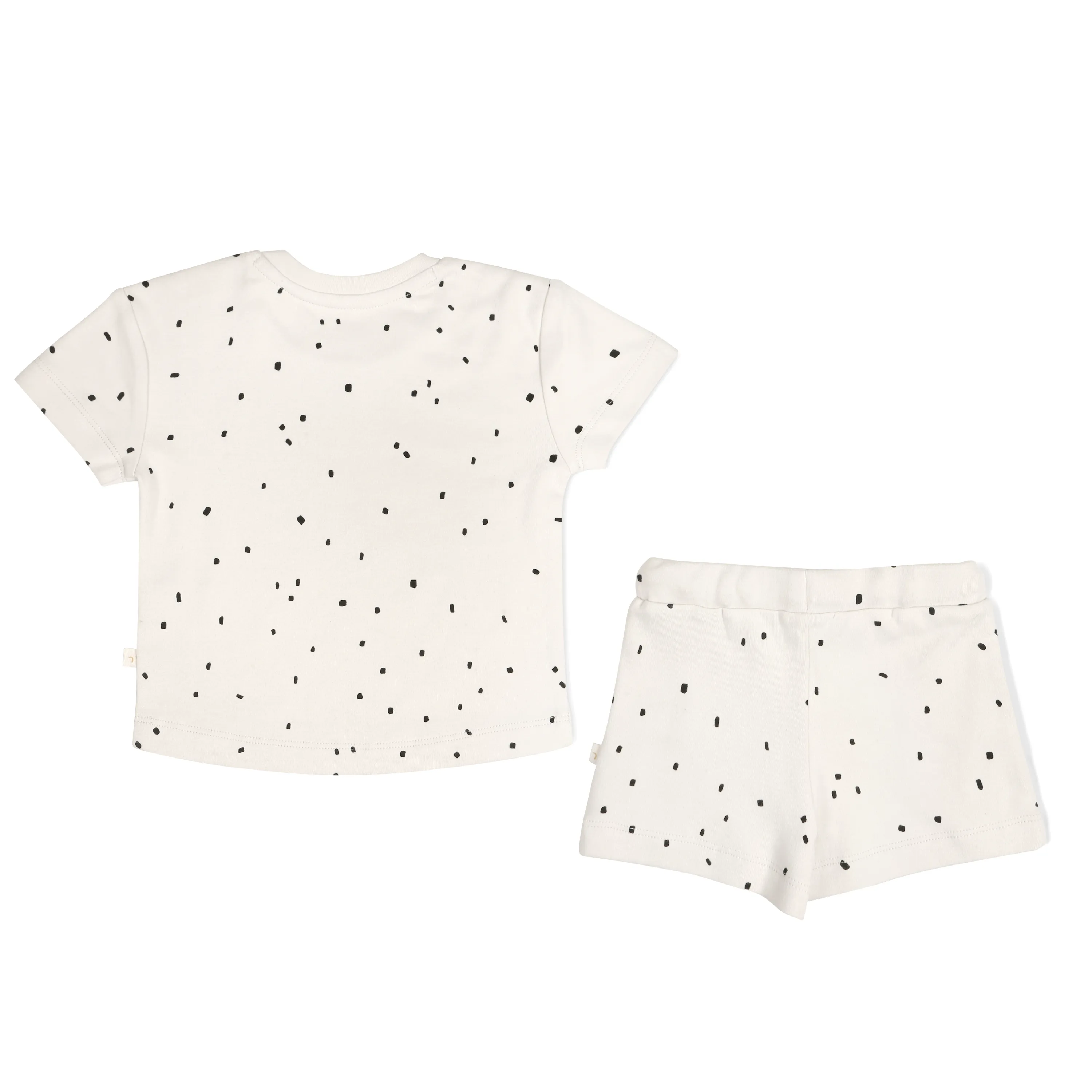 Organic Baby Toddler Tee and Shorts Set - Pixie Dots