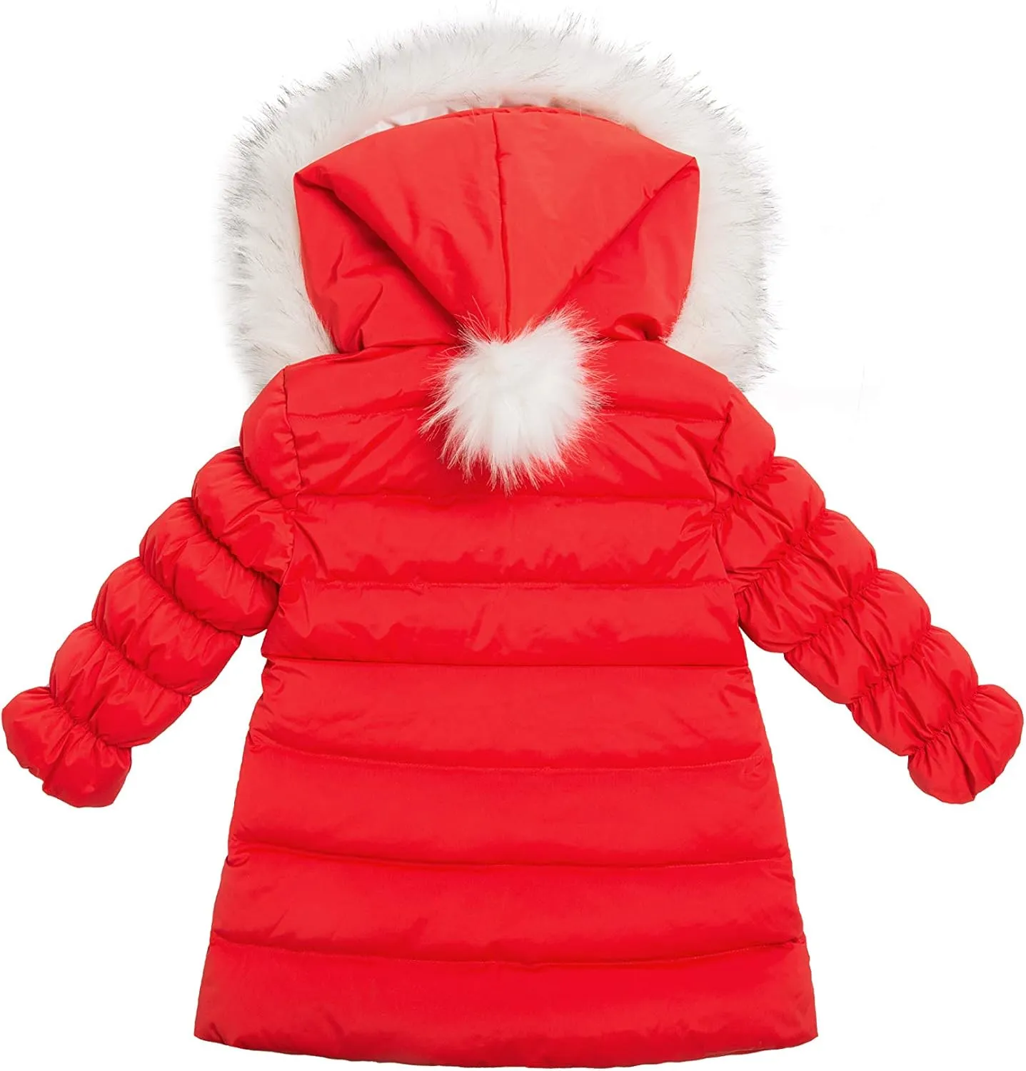 Orolay Girl's Hooded Winter Down Coat Puffer Jacket with Faux Fur Trim