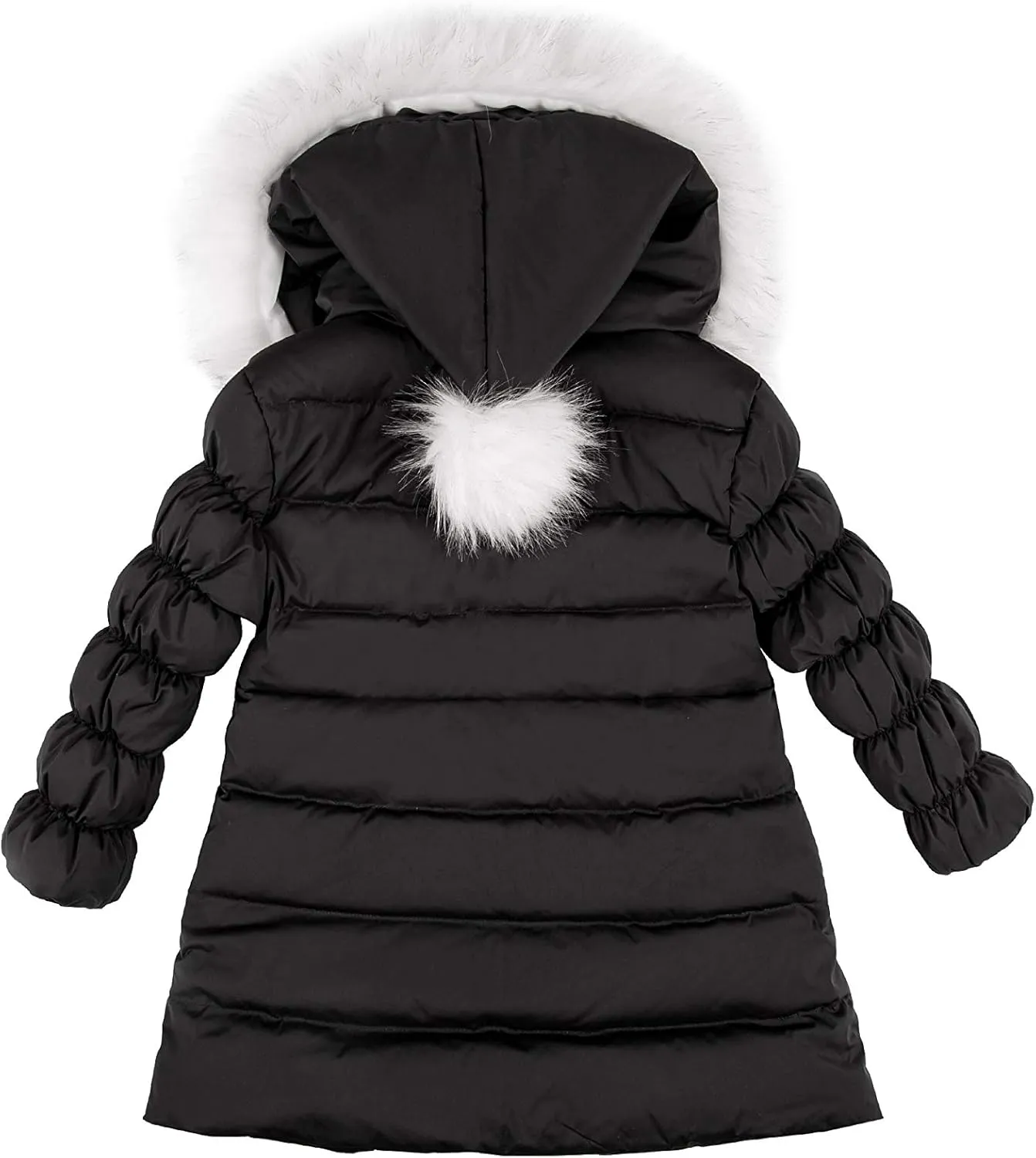 Orolay Girl's Hooded Winter Down Coat Puffer Jacket with Faux Fur Trim