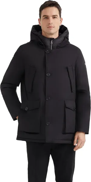 Orolay Men's Thickened Down Coat Winter Parka Jacket Hooded Puffer
