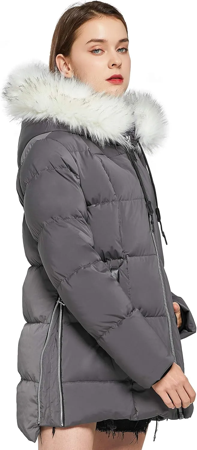 Orolay Women's Thickened Winter Bubble Down Coat Inner Vest Hooded Puffer Jacket