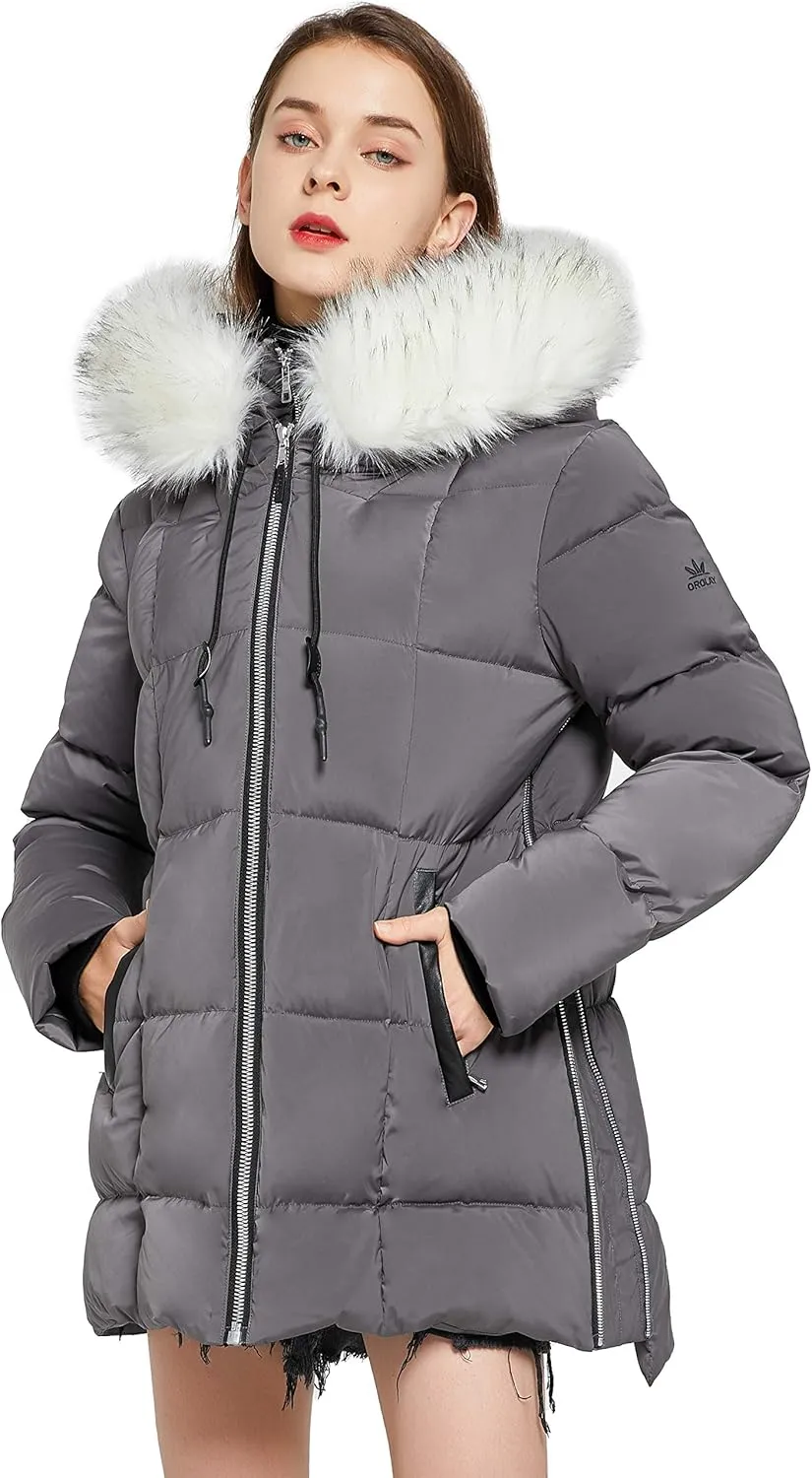 Orolay Women's Thickened Winter Bubble Down Coat Inner Vest Hooded Puffer Jacket
