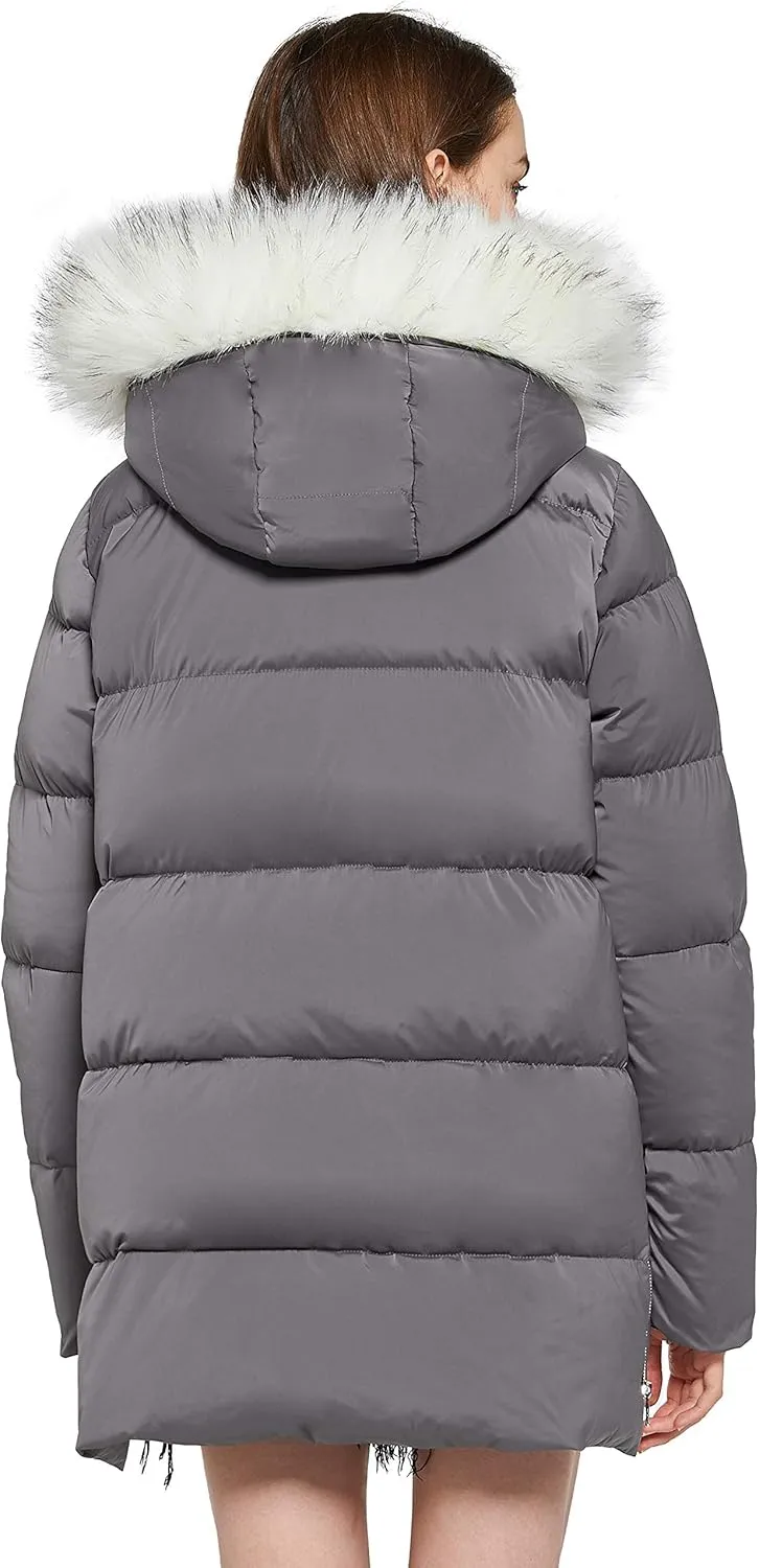 Orolay Women's Thickened Winter Bubble Down Coat Inner Vest Hooded Puffer Jacket