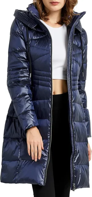 Orolay Women's Warm Down Jacket Stand Collar Winter Coat Parka with Hood
