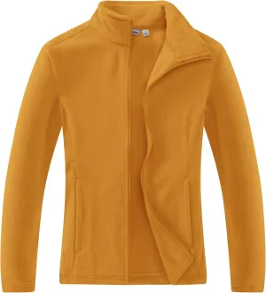 Outdoor Ventures Women's Lightweight Warm Zip Up Long-Sleeve Soft Polar Fleece Jacket for Fall Winter