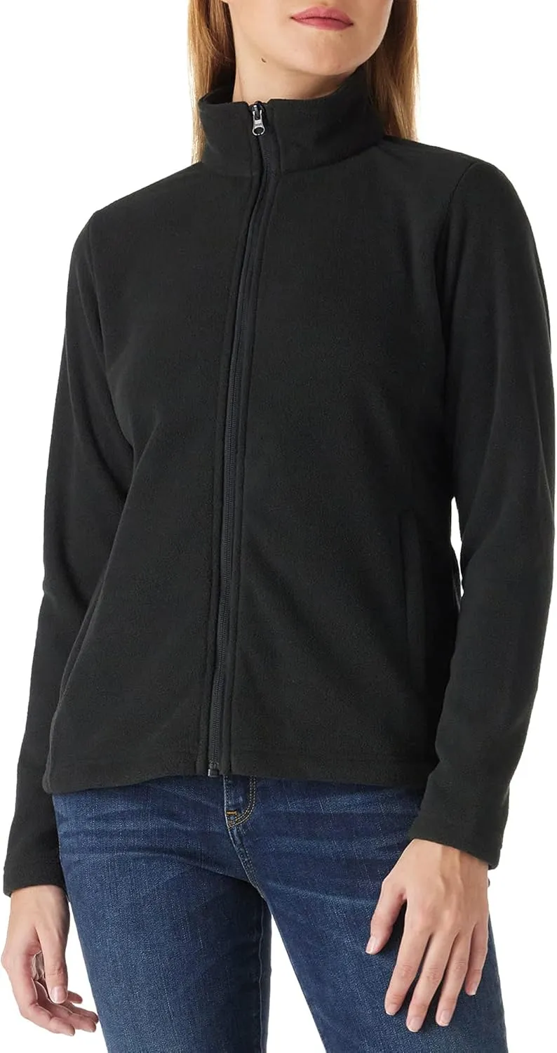 Outdoor Ventures Women's Lightweight Warm Zip Up Long-Sleeve Soft Polar Fleece Jacket for Fall Winter