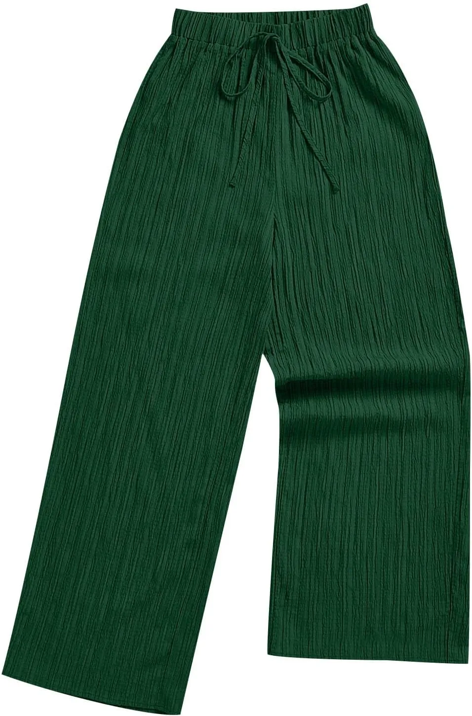Pants for Womens Casual Elastic Waist Loose Fit Wide Leg Long Pant Summer Fashion Elastic Waist Sports Trousers