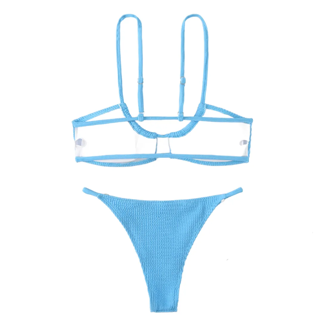Peep Hole Scoop Neck Bikini Set