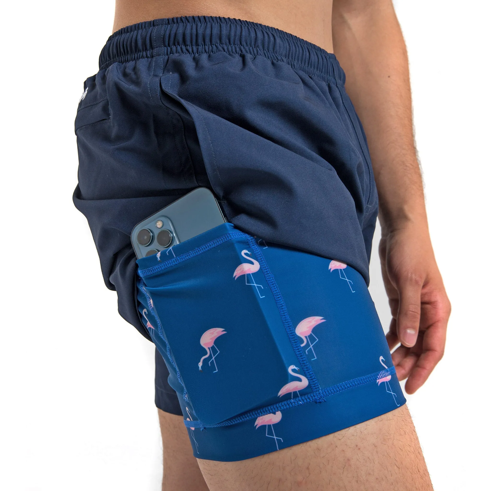 Performance Gym Short   Compression Liner - Navy by Bermies