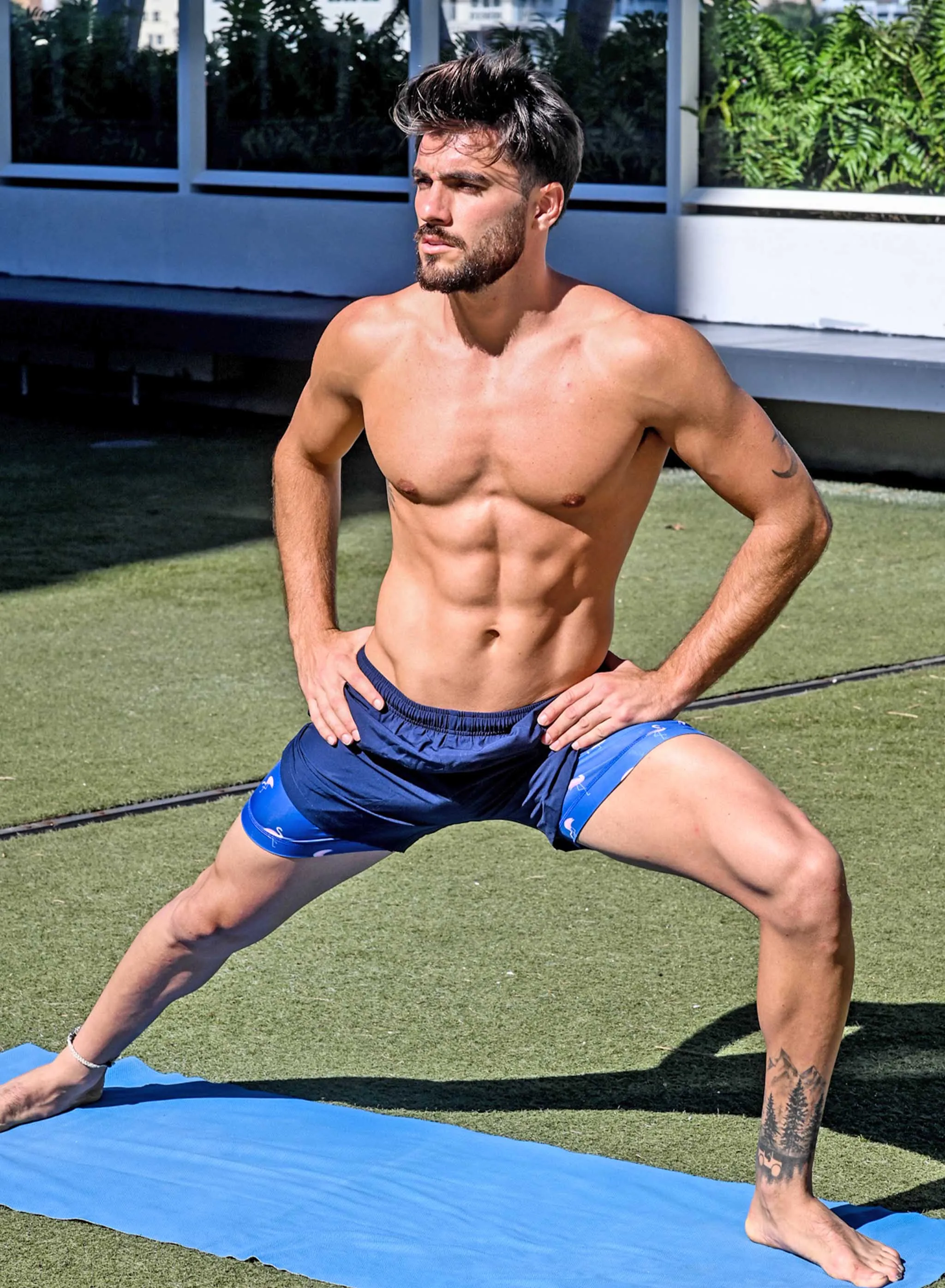 Performance Gym Short   Compression Liner - Navy by Bermies