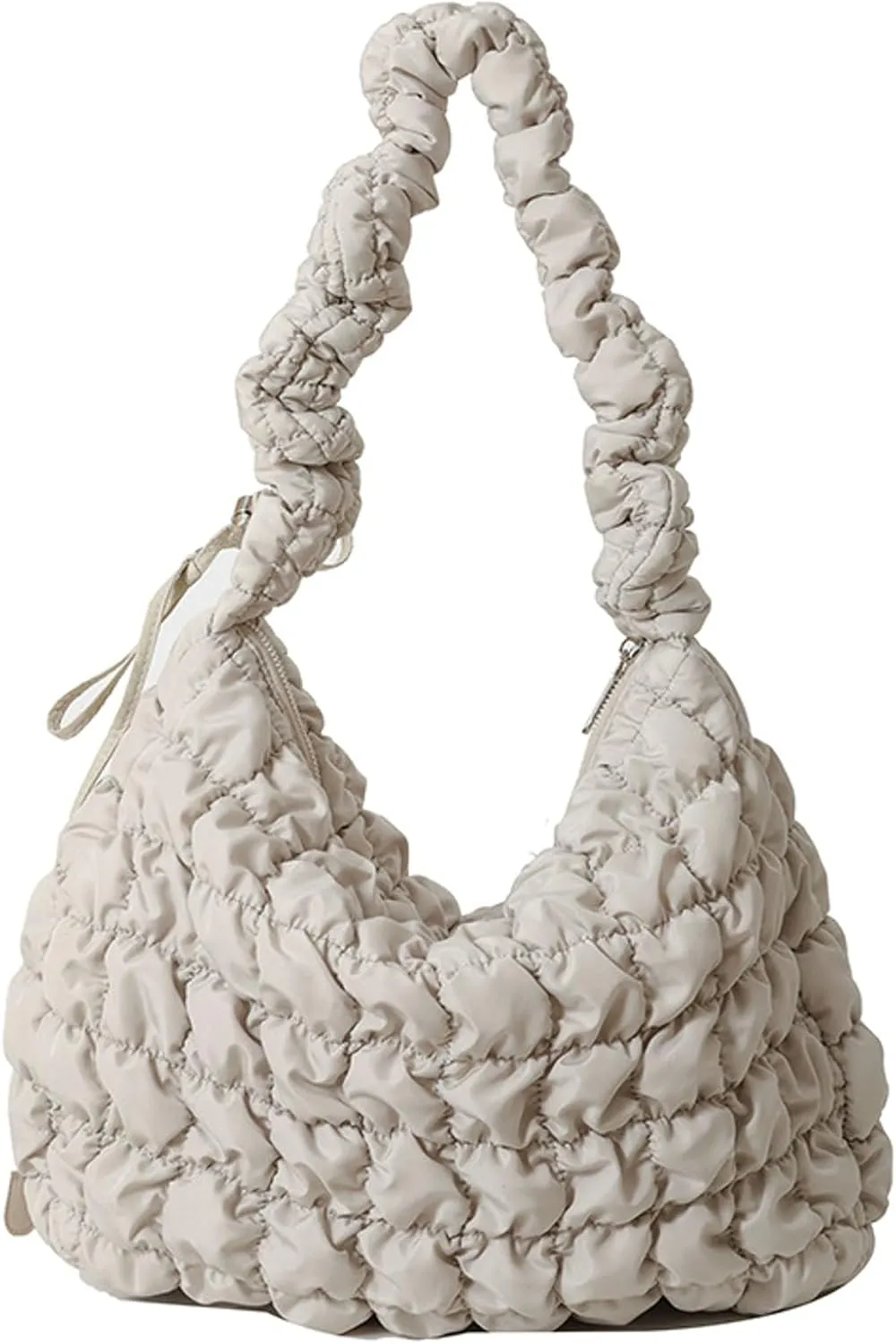 Puffer Tote Bag Women 2025 Quilted Padded Down Jacket Bag Soft Puffy Crossbody Bag Handbags Bubble Purse