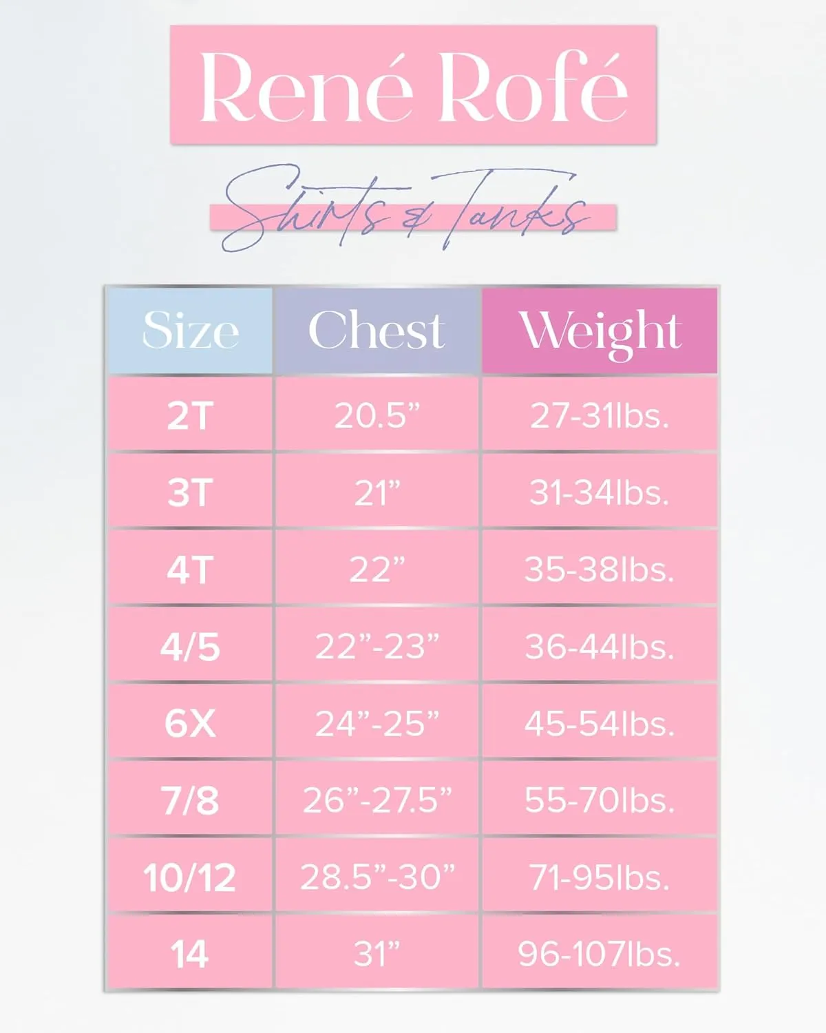 Rene Rofe Girls Tank Tops - 6 Pack 100% Cotton Scoop Neck Tank Tops for Girls - Classic Sleeveless Undershirts (Sizes: 2T-14)