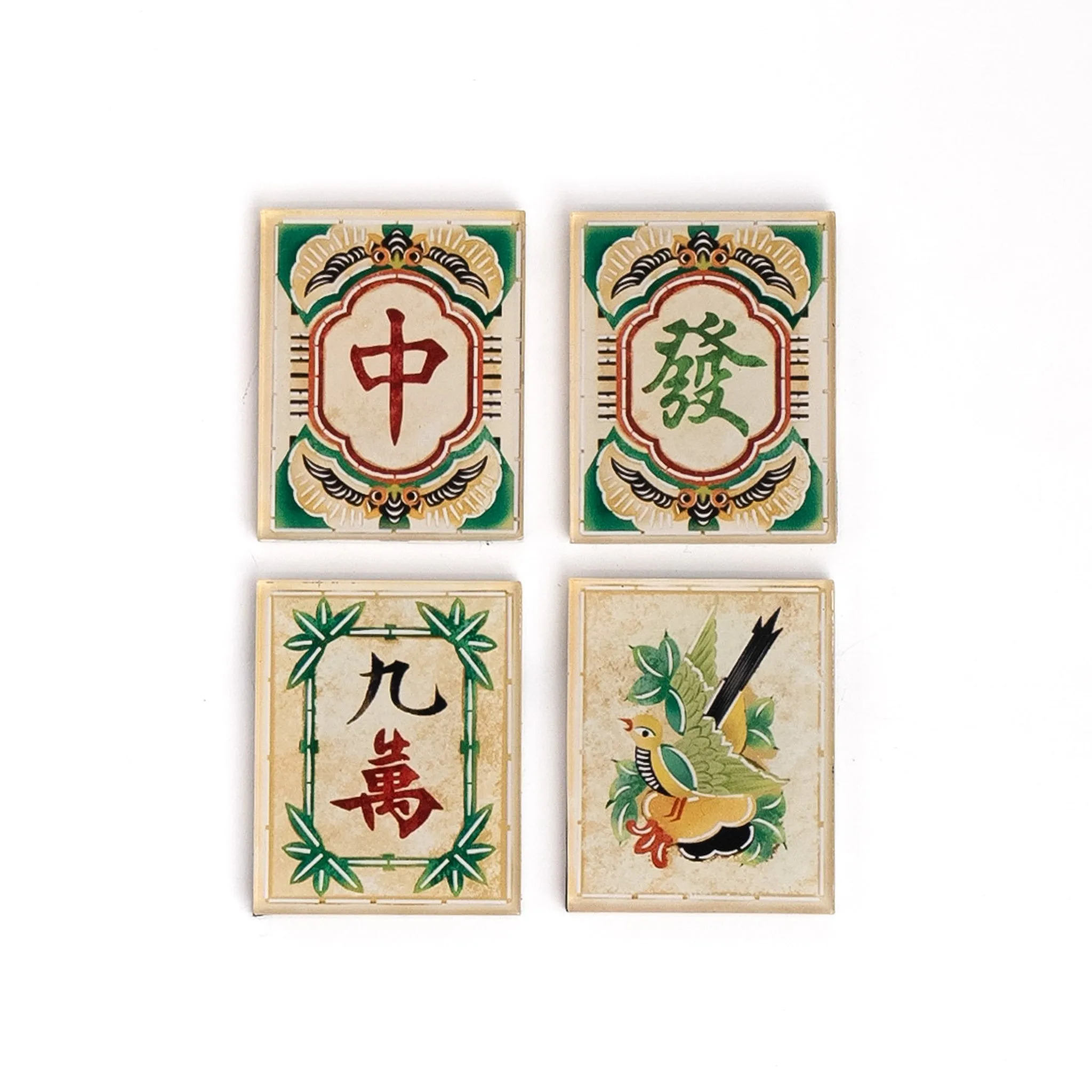 Retro Mahjong Fridge Magnets