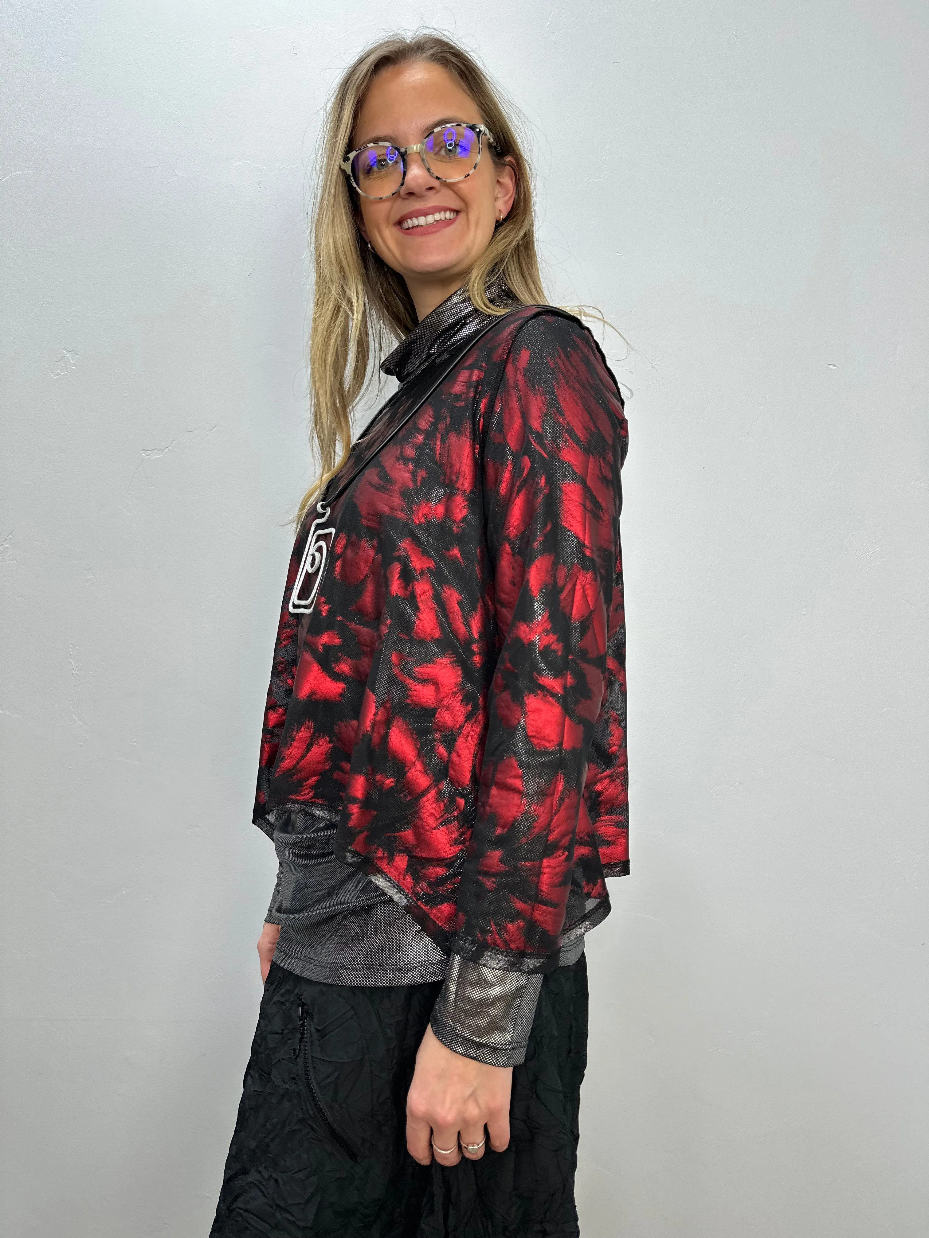 Reversible Silver Ice or Red Mila Topper