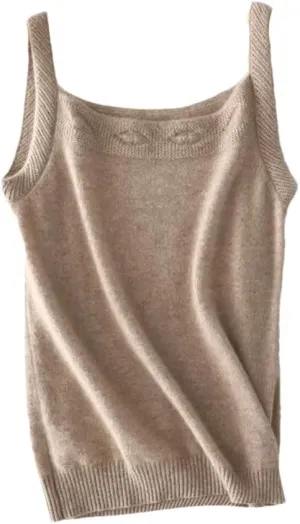Rfmfkkg Camisole For Women Cashmere Vest Slim Fit Soft Comfy Tank Tops Solid Cami Undershirt