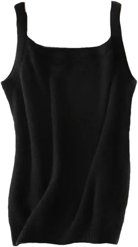 Rfmfkkg Camisole For Women Cashmere Vest Slim Fit Soft Comfy Tank Tops Solid Cami Undershirt