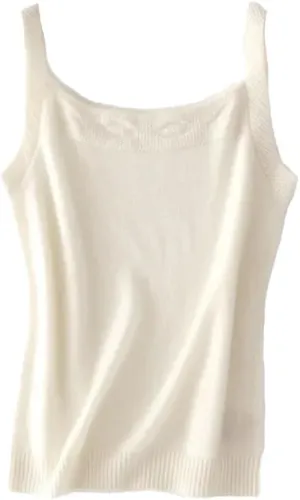 Rfmfkkg Camisole For Women Cashmere Vest Slim Fit Soft Comfy Tank Tops Solid Cami Undershirt