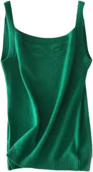 Rfmfkkg Camisole For Women Cashmere Vest Slim Fit Soft Comfy Tank Tops Solid Cami Undershirt