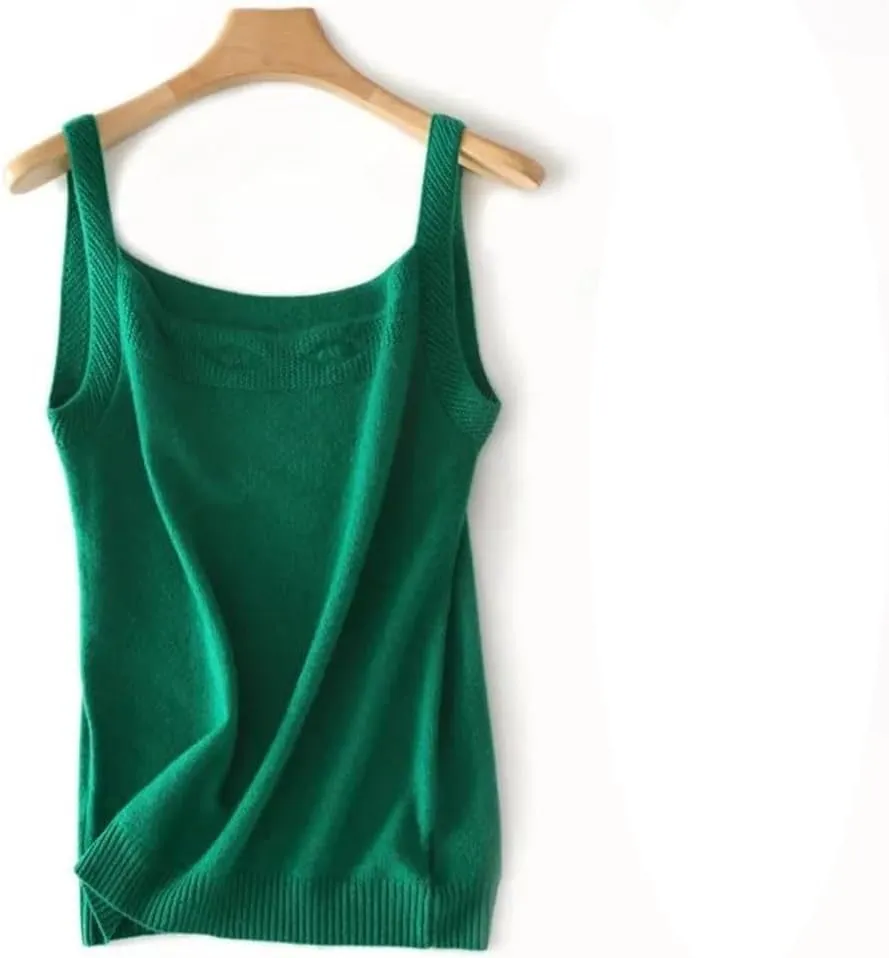 Rfmfkkg Camisole For Women Cashmere Vest Slim Fit Soft Comfy Tank Tops Solid Cami Undershirt