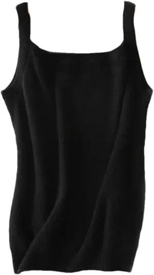 Rfmfkkg Camisole For Women Cashmere Vest Slim Fit Soft Comfy Tank Tops Solid Cami Undershirt