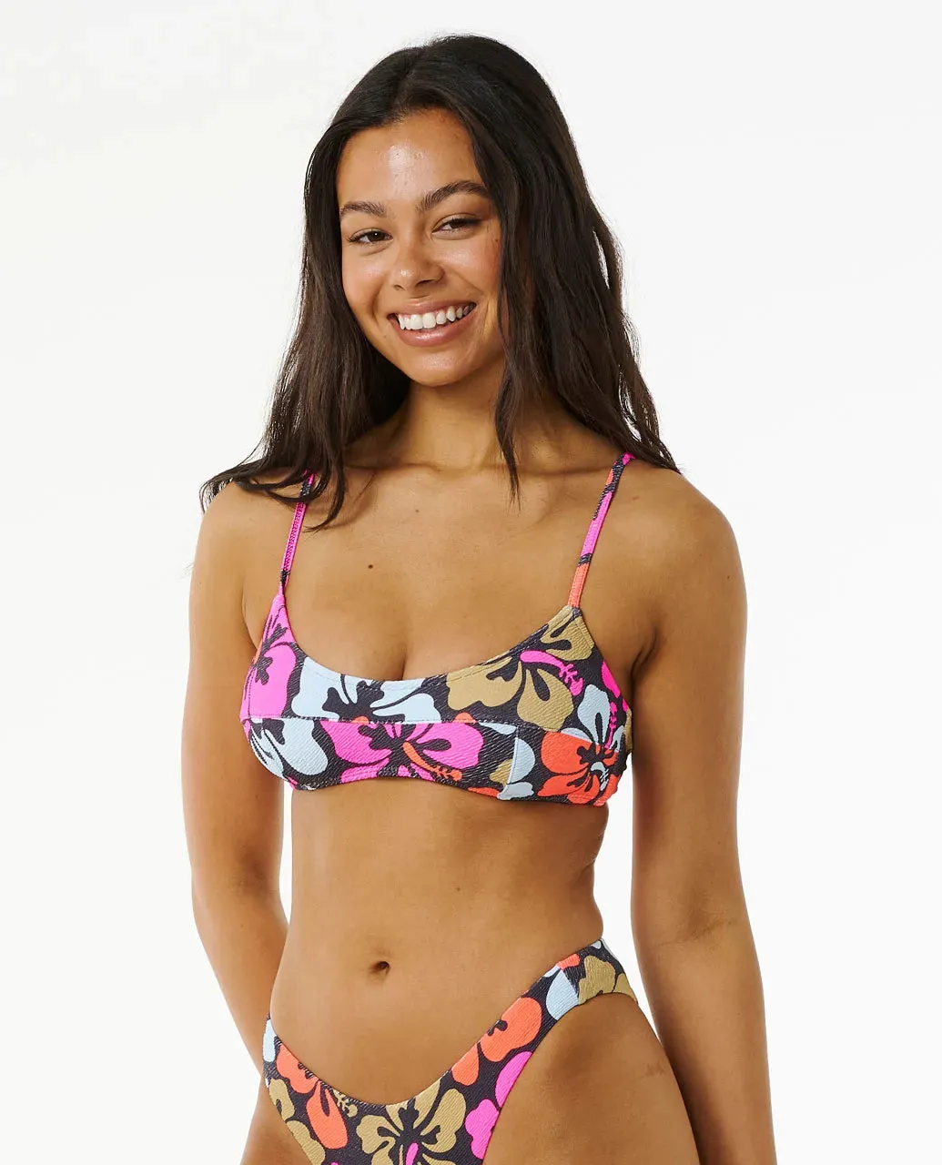 Ripcurl | Hibiscus Heat Crop - Multicolor