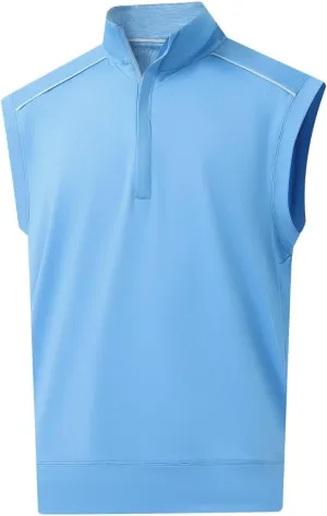Rouen Mens Vests Outerwear Lightweight Moisture Wicking Midlayer Sleeveless Sports Golf Quarter Zip Pullover Mens Vest
