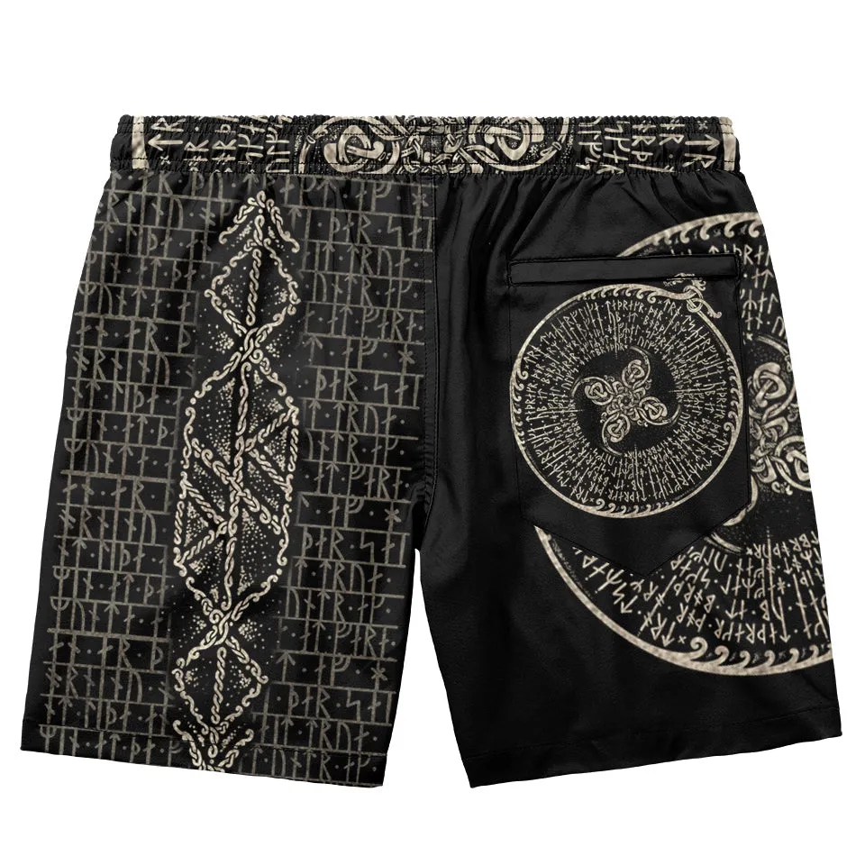Runes of Thor Swim Trunks - Stone Edition
