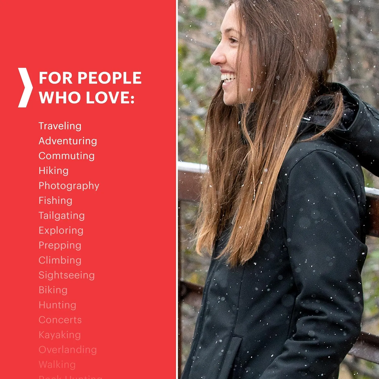 SCOTTeVEST Penny Winter Rain Coat for Women - 19 Hidden Pockets - Soft Shell Water Repellent Jacket for Travel & More