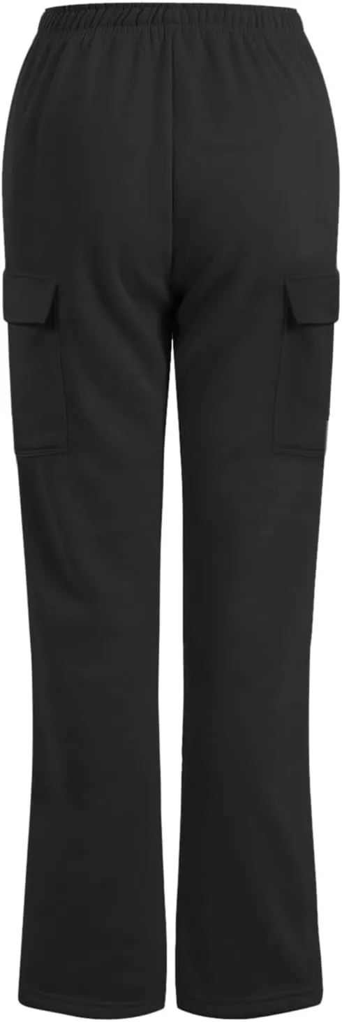 Scrub Pants for Women Workout Sweatpants High Waisted Baggy Casual Elastic Waist