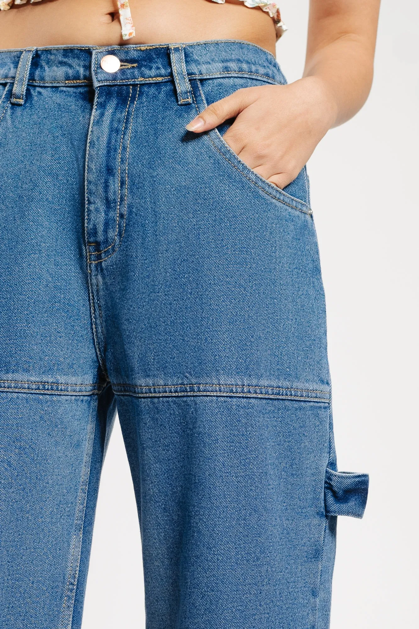 Seamed Indigo Shorts