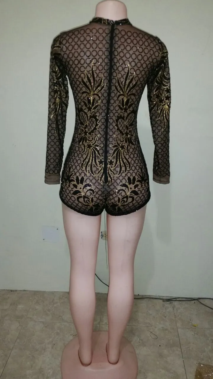 Shimmer twinkle long sleeve bodysuit