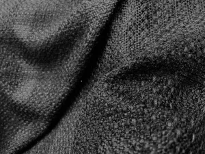 Shimmering Open Weave Black Boucle  (Made in Italy)