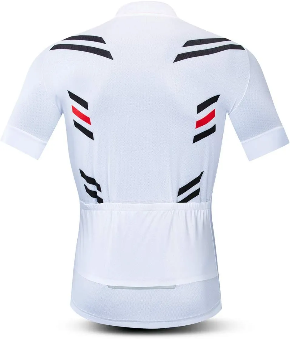 Short Sleeve Cycling Jersey Men, Summer Bike Shirt for Male,Breathable Quick Dry Bicycle Tops S-3XL