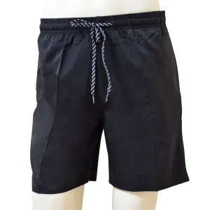 Solid Color Men's Elastic Shorts with Pockets, Quick Dry Board Shorts, Beach Shorts, Swim Trunks, Sportwear
