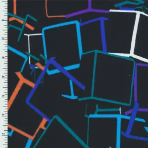 SP-NP90015 3D Boxes Printed Spandex