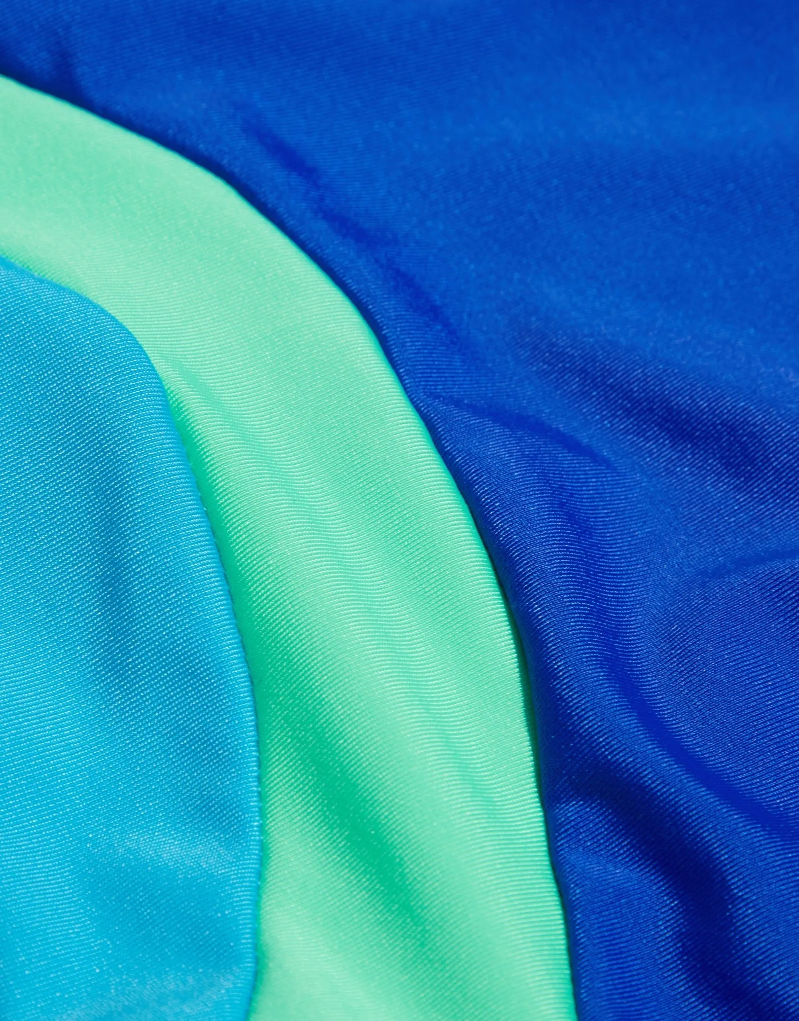 Speedo Girls Colourblock Spiritback Swimsuit - Blue/Green