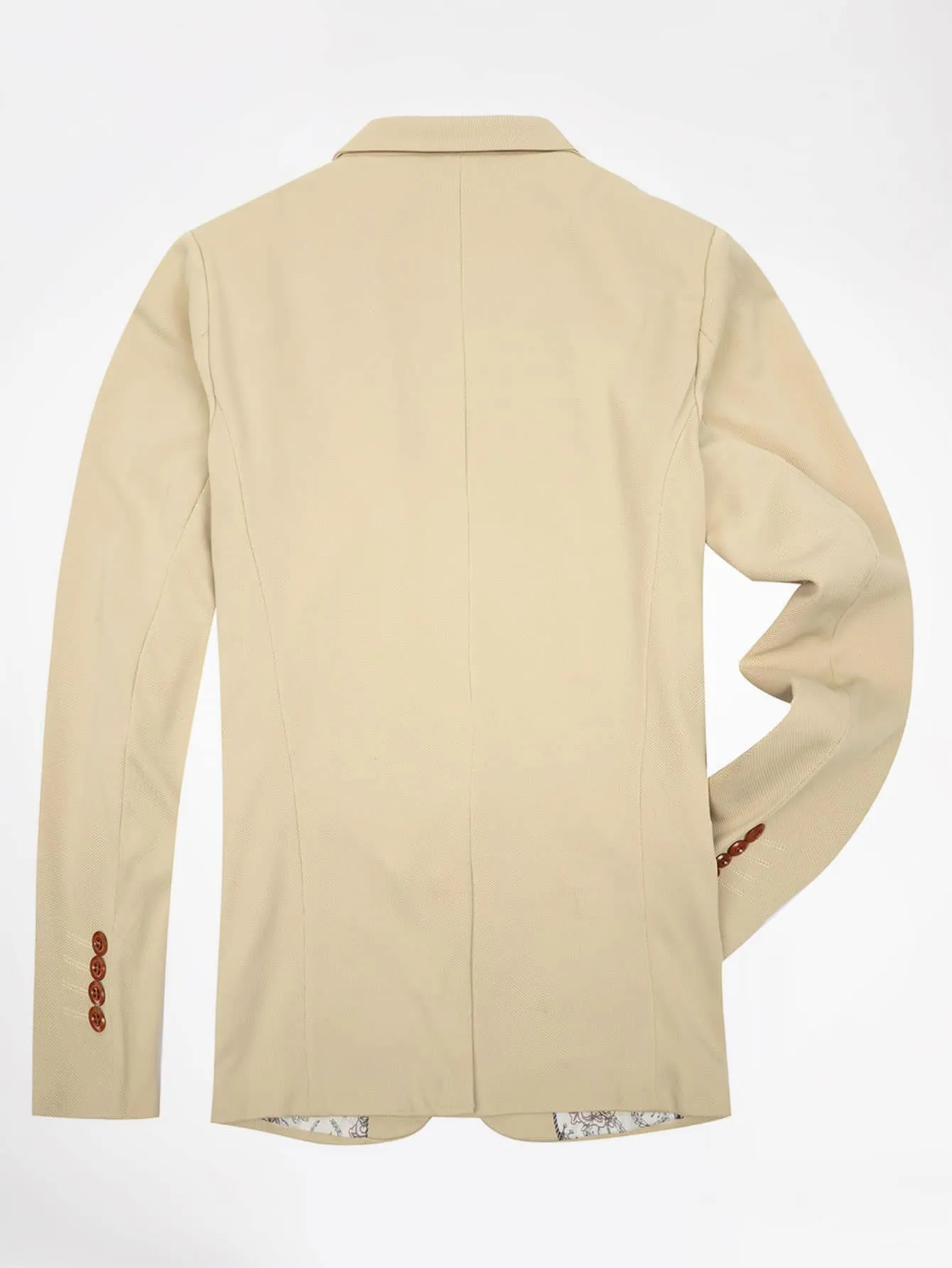 Split Hem Button Detail Cuff Blazer