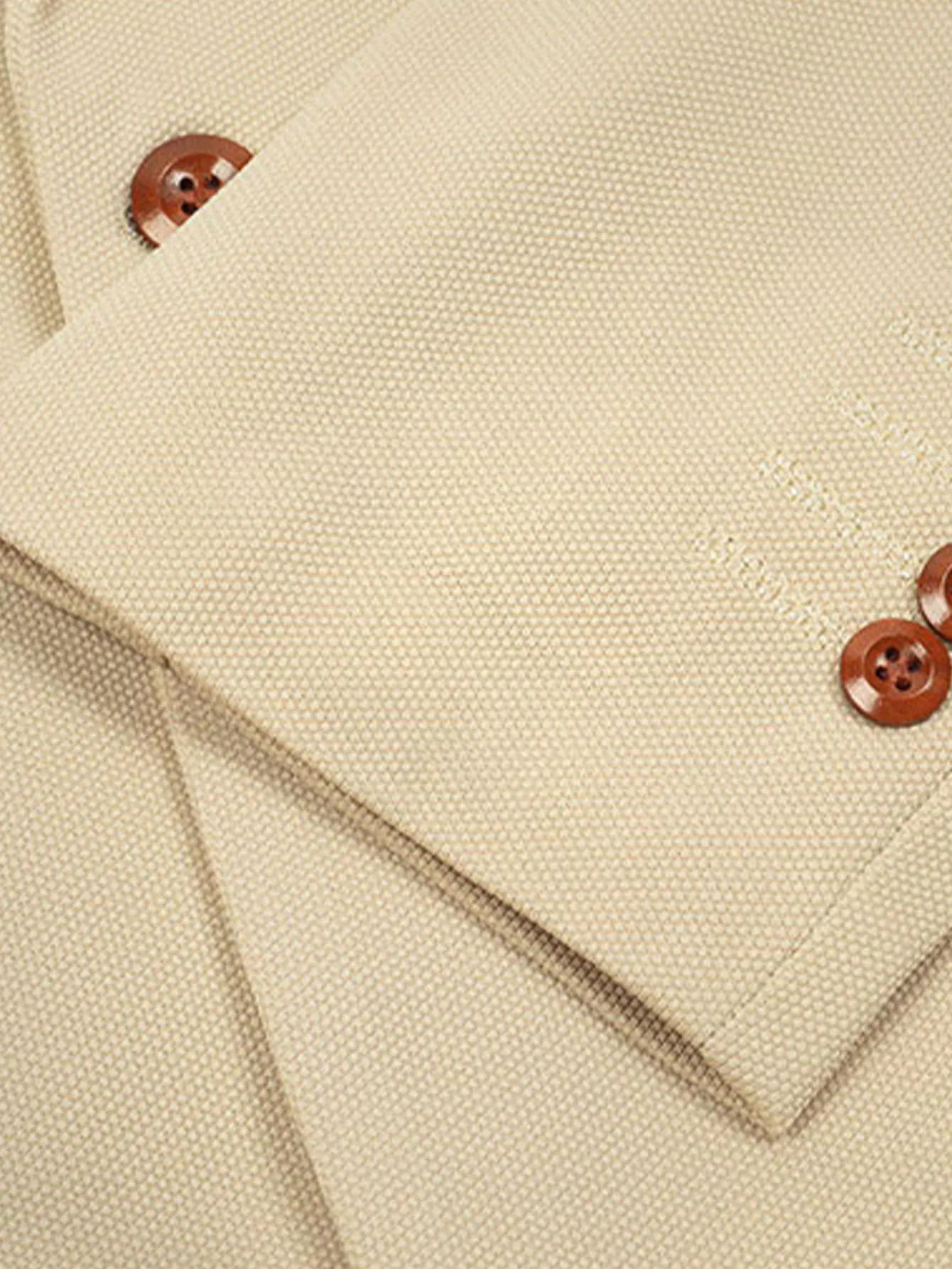 Split Hem Button Detail Cuff Blazer