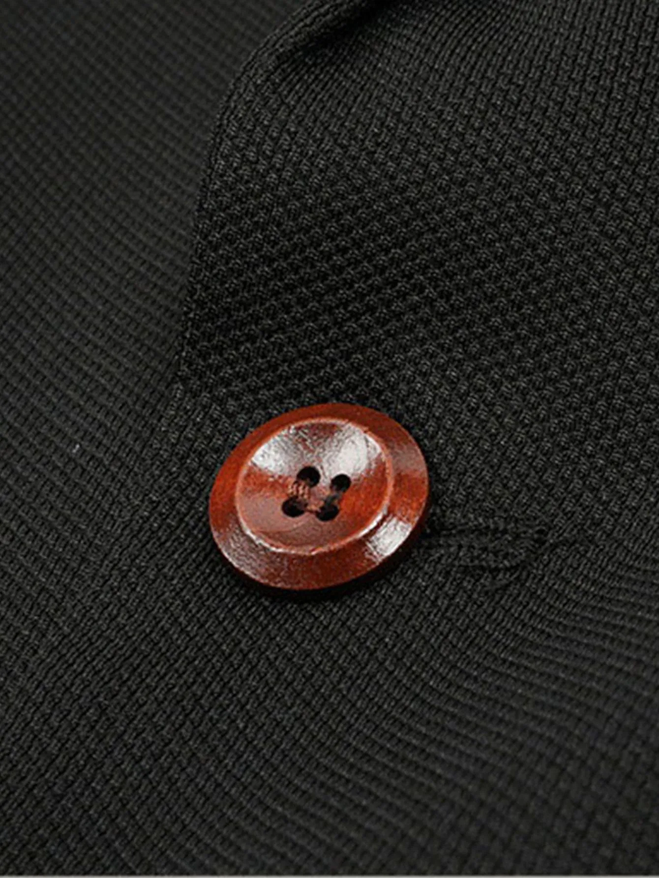 Split Hem Button Detail Cuff Blazer
