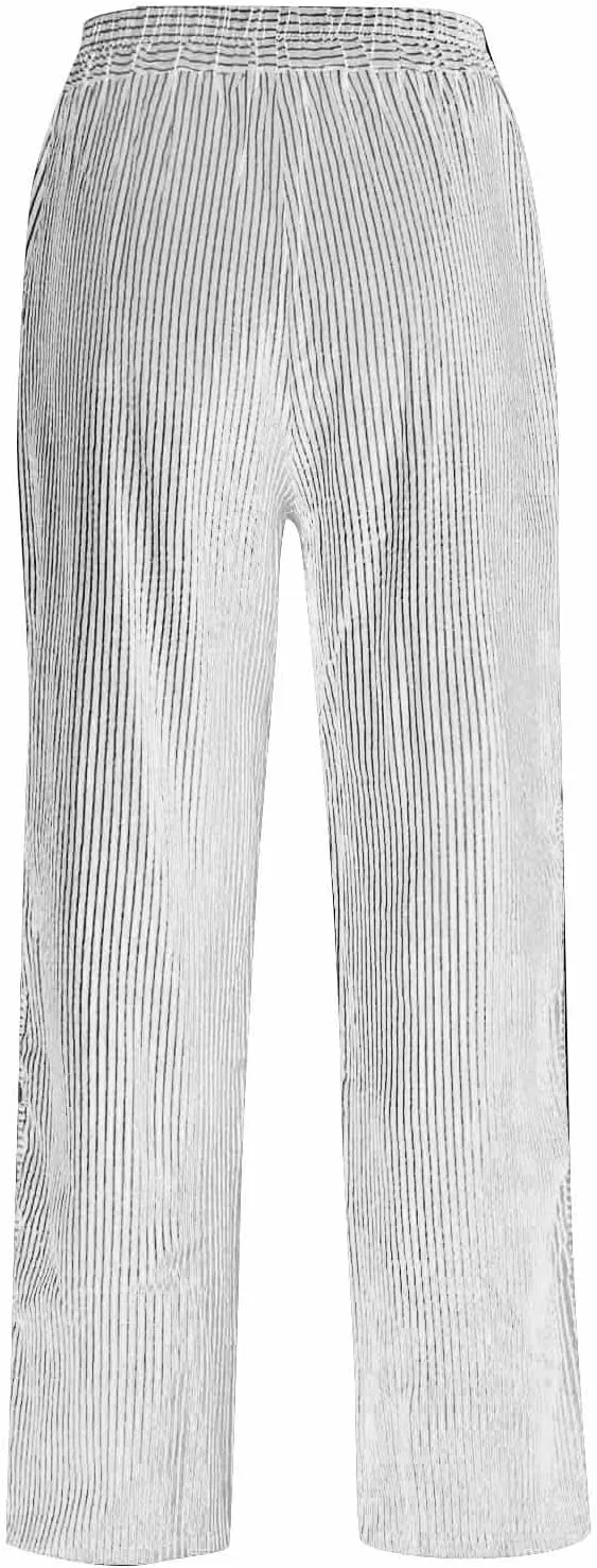 Summer Pants Women, Straight Leg Casual Pants Peasant Linen Elastic Waist Trendy