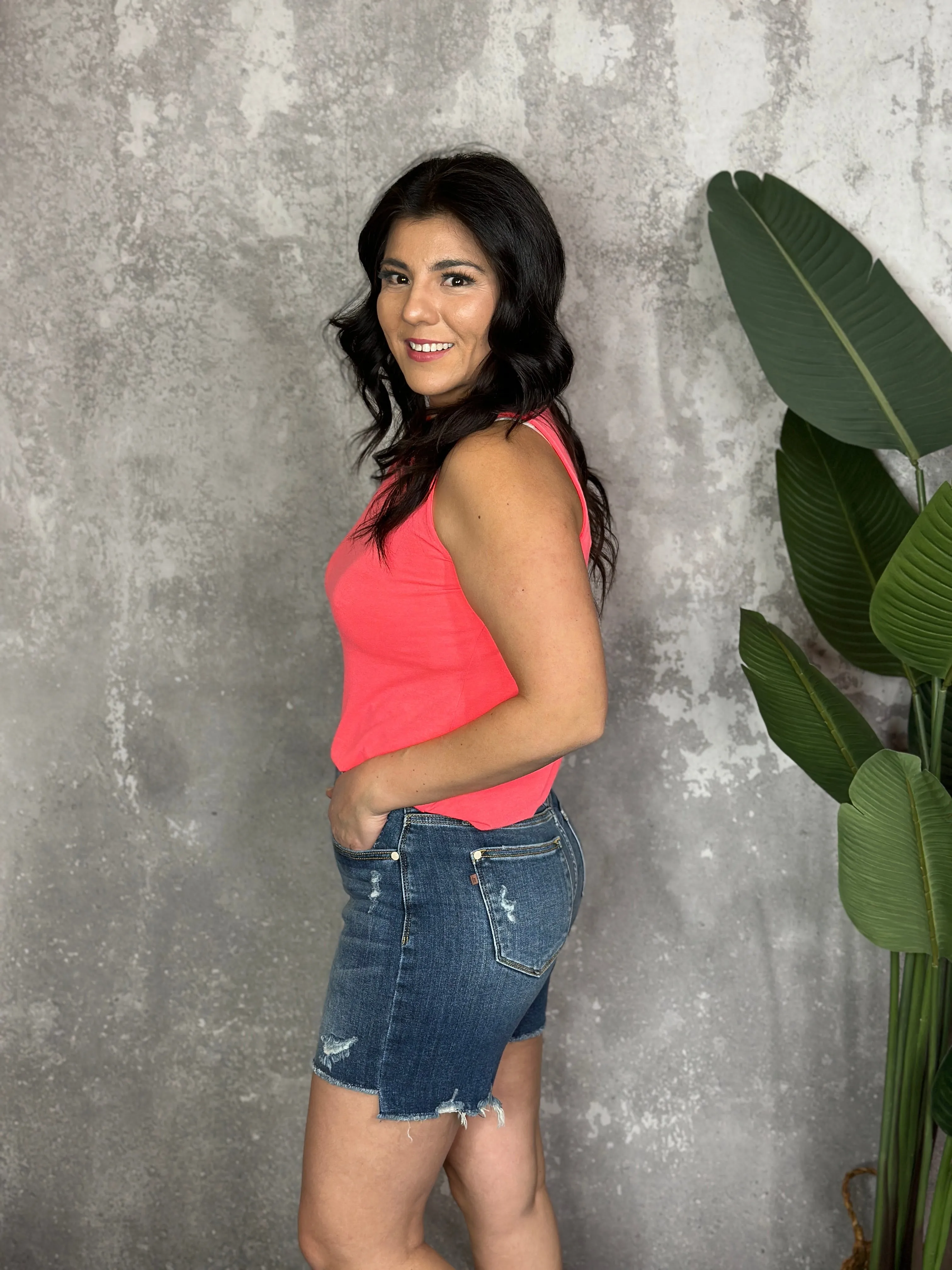 The Alisha Tank - Neon Coral BESTSELLER