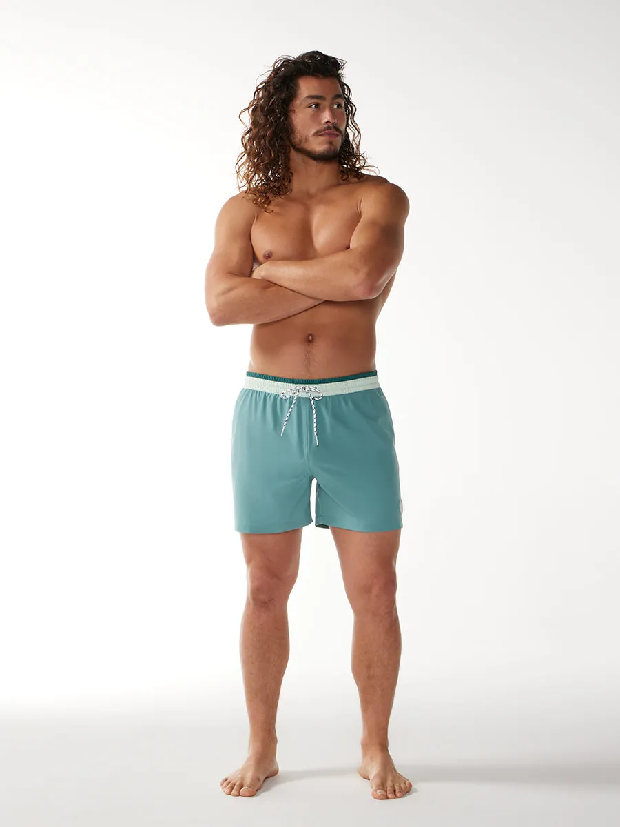 The Teal Breakers B 5.5" (Classic Swim Trunk)