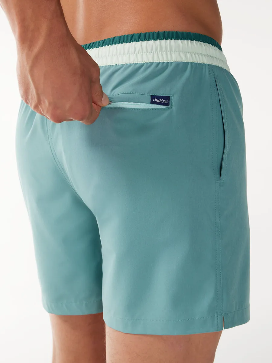 The Teal Breakers B 5.5" (Classic Swim Trunk)
