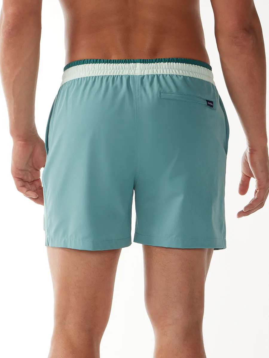 The Teal Breakers B 5.5" (Classic Swim Trunk)