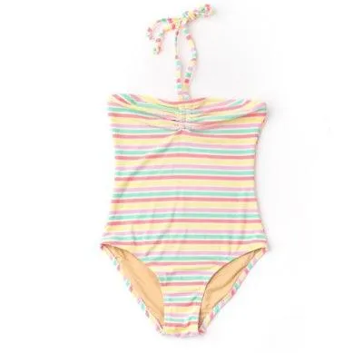 Tween Swimwear | Terry Halter- Sunny Stripe | Shade Critters