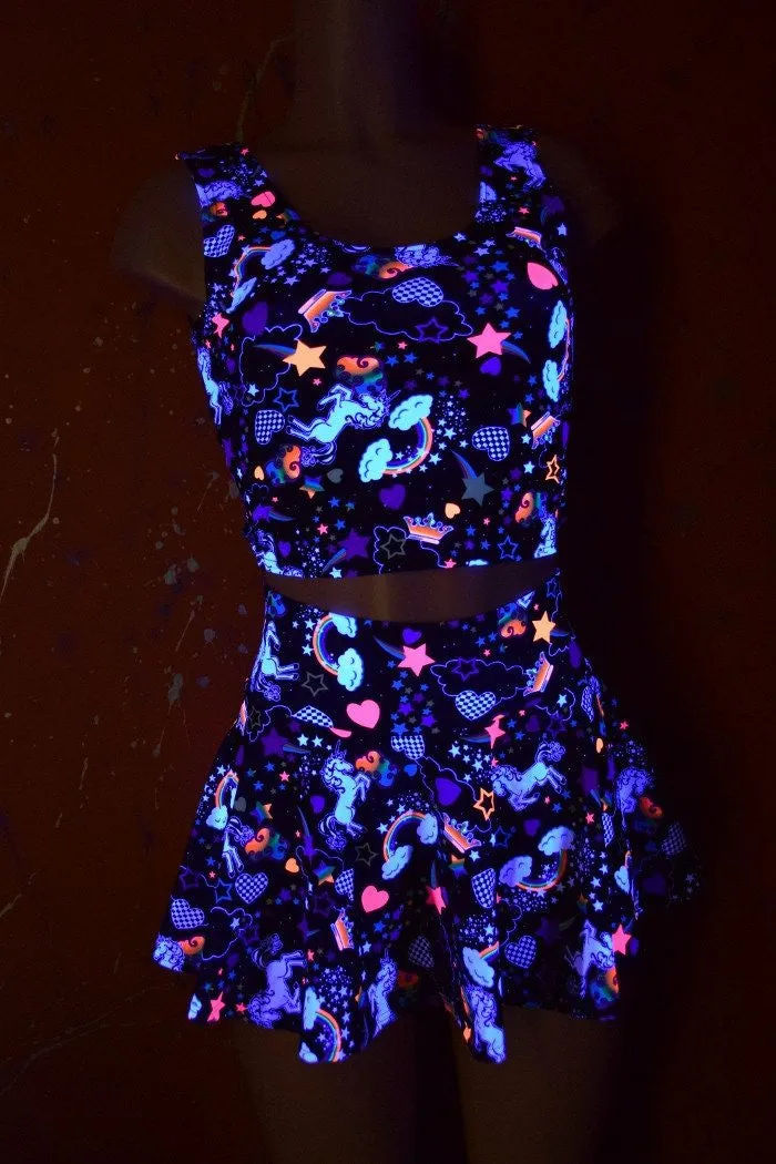 Unicorns & Rainbows Rave Skirt Set