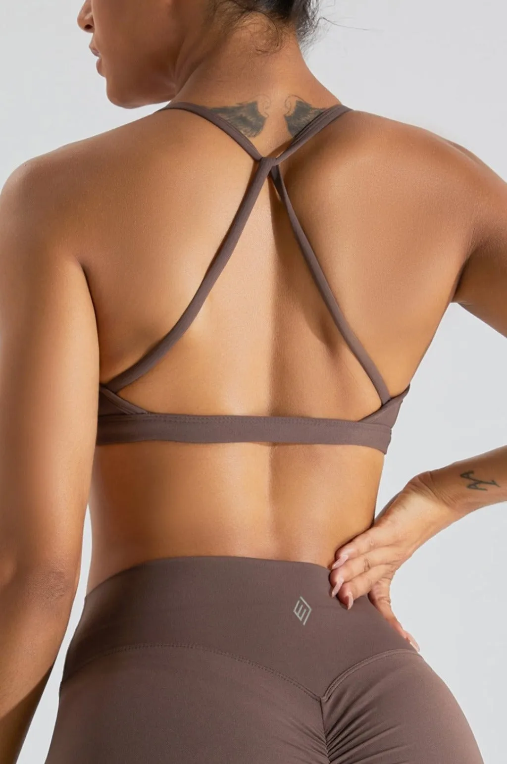 V-Neck Crossback Bra